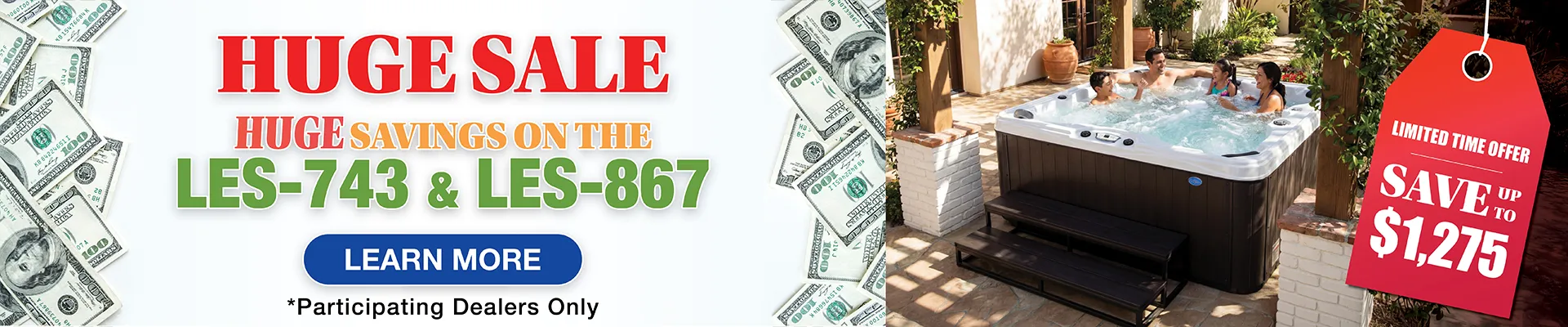 Calspas hot tub being used in a family setting - Rowlett